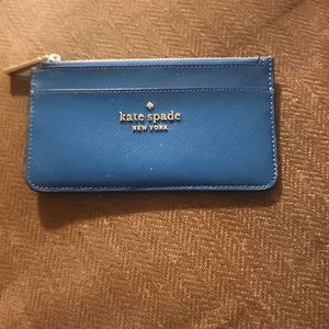 Kate spade staci large slim card holder Wallet Dark Peacock